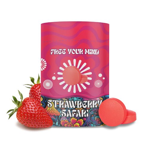 10ct Tabs Strawberry Mushroom Tablets - Case of 10 - Tree Spirit Wellness