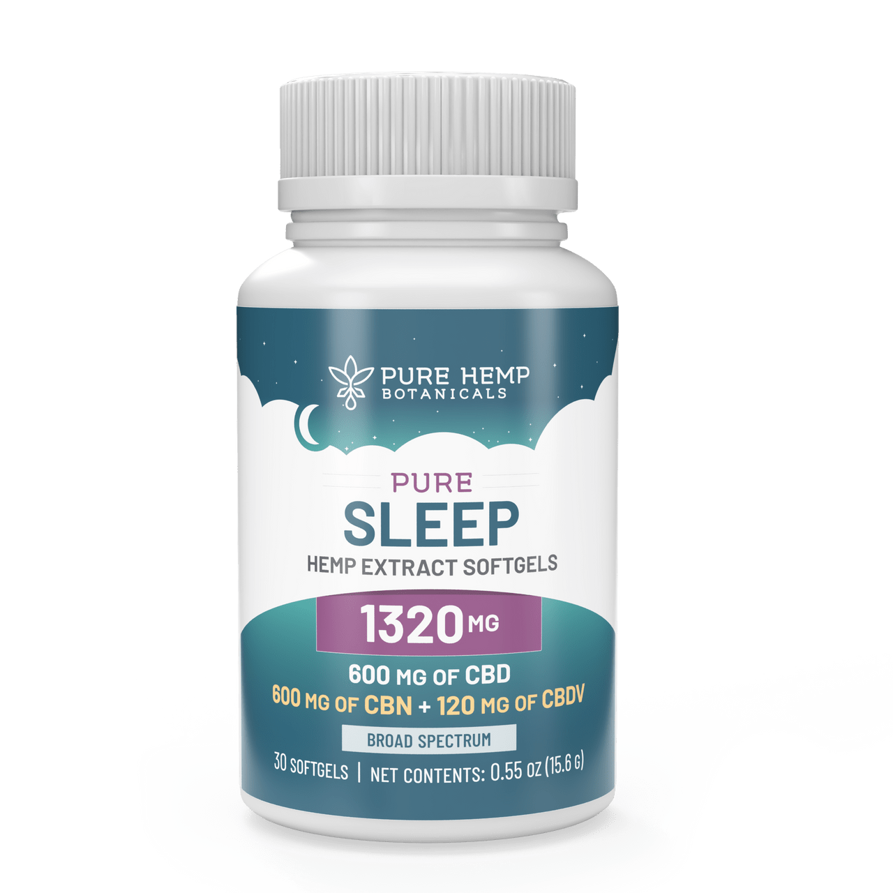 1320mg Pure Sleep CBD Softgels - Tree Spirit Wellness