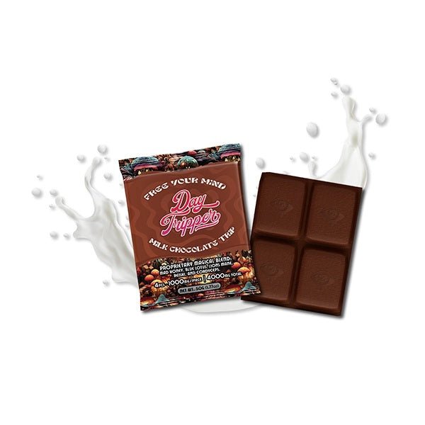 4 Piece Mushroom Milk Chocolate Trip - 10 Bars/Case - Tree Spirit Wellness