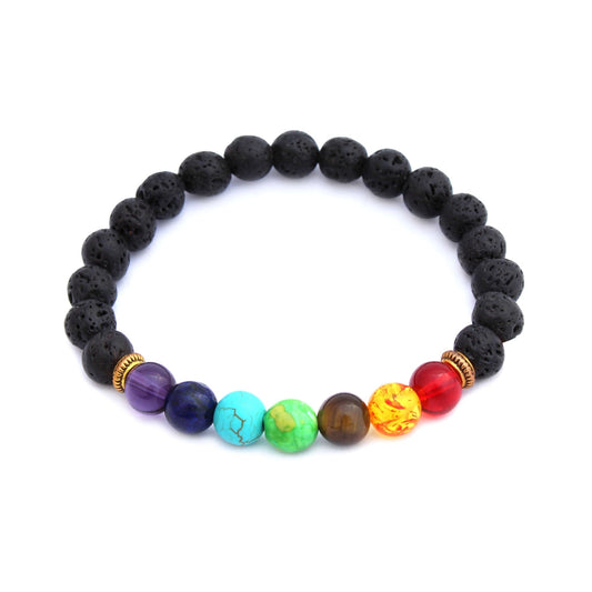 7 Chakras Aromatherapy Bracelet - Tree Spirit Wellness