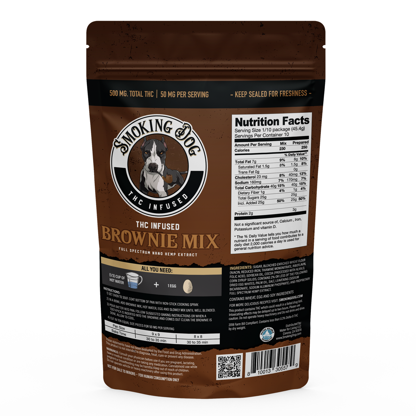 Smoking Dog THC Brownie Mix 500mg