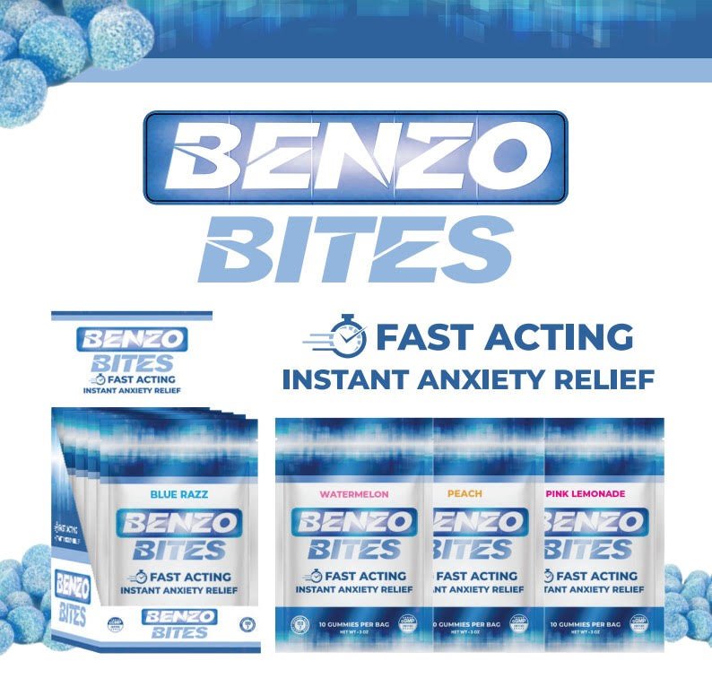 Benzo Bites Instant Anxiety Relief Gummies - Watermelon - Tree Spirit Wellness