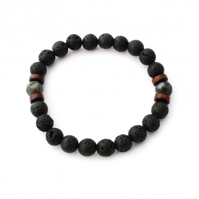 Black Spectrolite Aromatherapy Bracelet - Tree Spirit Wellness