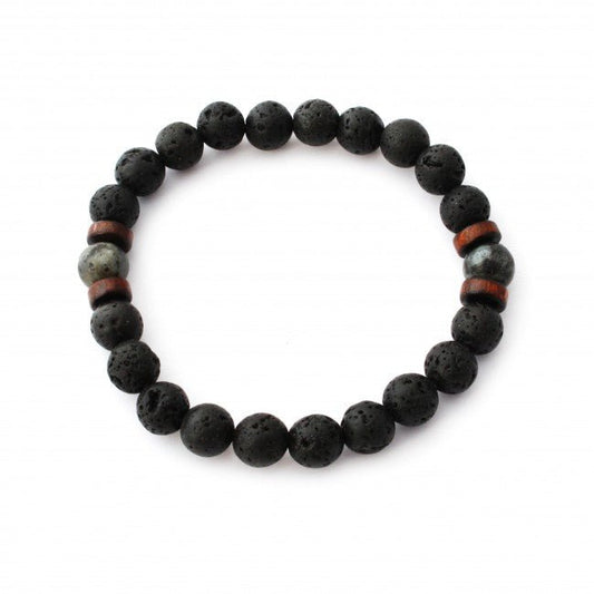 Black Spectrolite Aromatherapy Bracelet - Tree Spirit Wellness