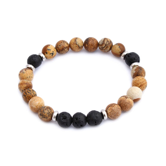 Brown Jasper Aromatherapy Bracelet - Tree Spirit Wellness