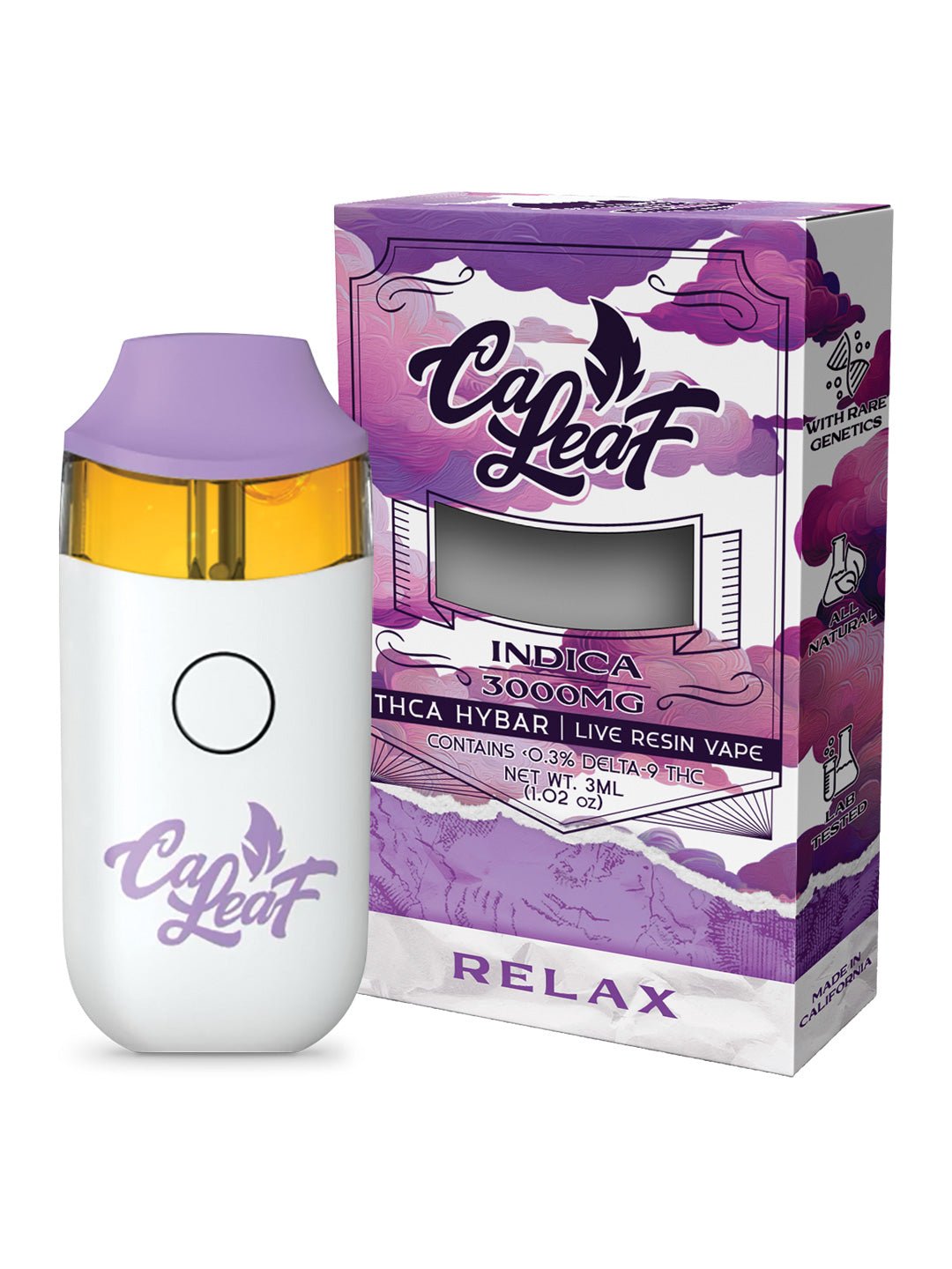 CALEAF THCA Hybar Live Resin Disposable 3000mg Vape - (Case of 15) - Tree Spirit Wellness