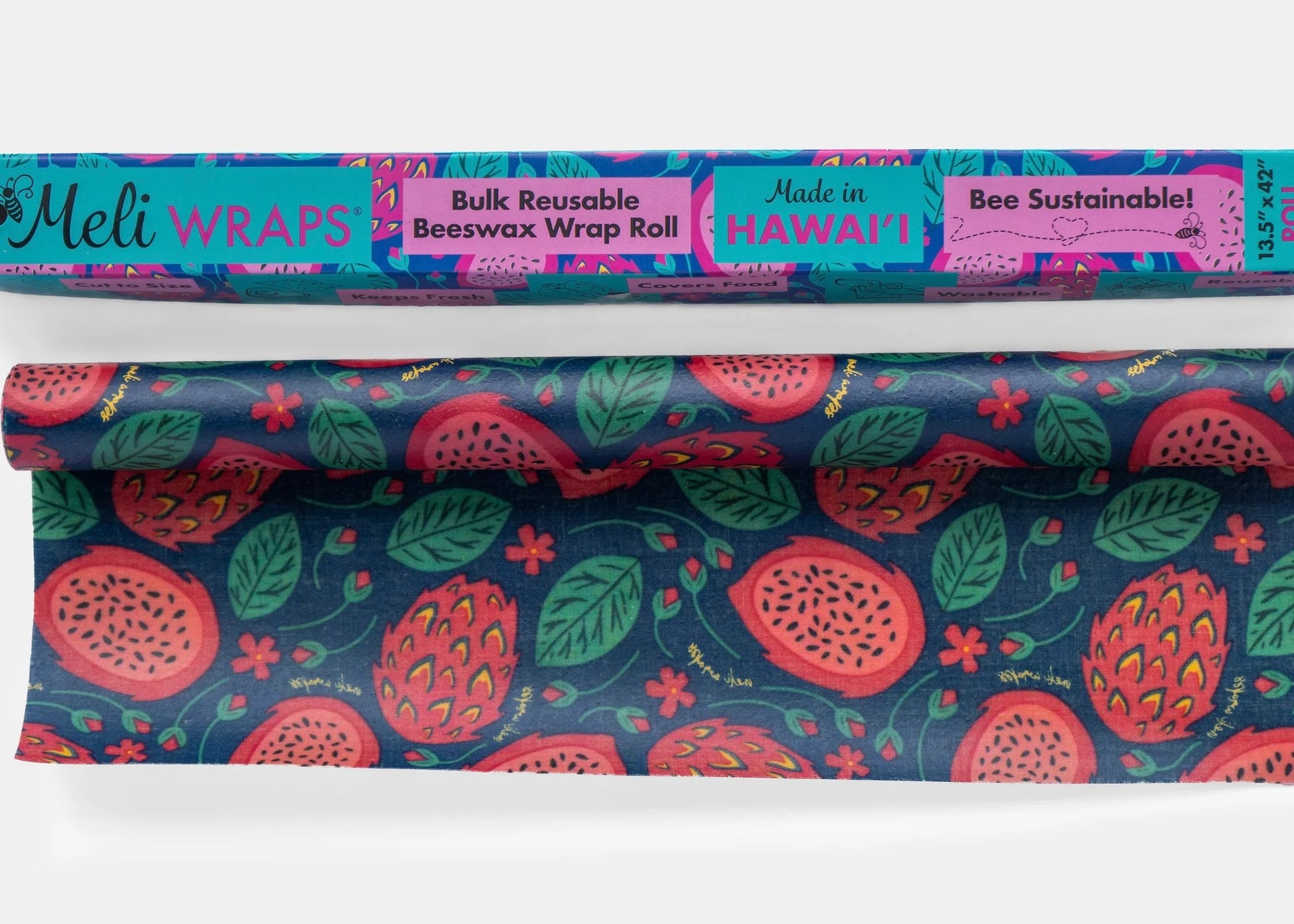 Case of 8 ~Bulk Beeswax Roll- NEW Dragonfruit print - Tree Spirit Wellness