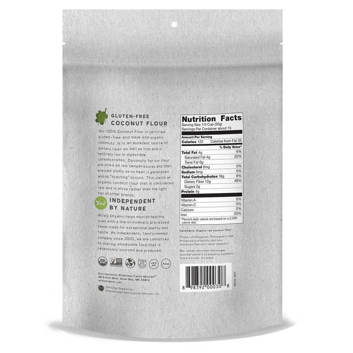 Coconut Flour/Fiber | Certified Organic | Raw | 5 lbs. - Tree Spirit Wellness