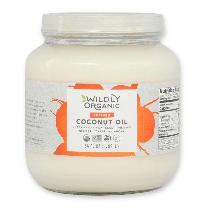 Coconut Oil, Refined Coconut Oil, Certified Organic, 28 fl. oz., Case of 6 (Expeller Pressed RBD) - Tree Spirit Wellness