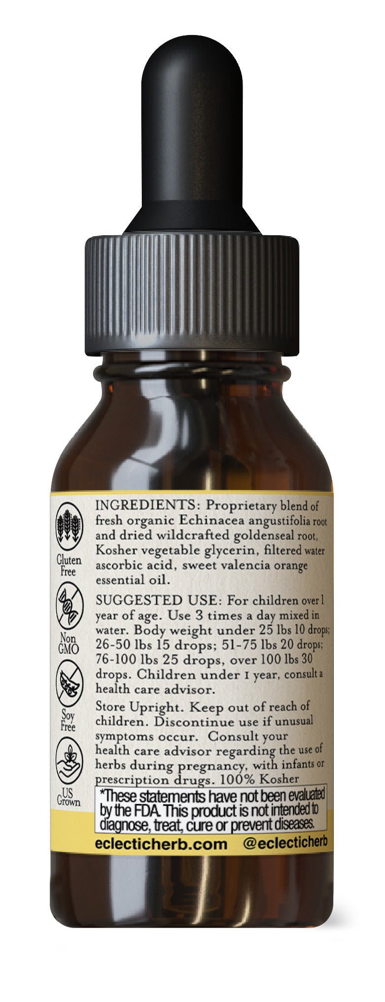 ECHINACEA GOLDENSEAL KIDS - ORANGE - Tree Spirit Wellness