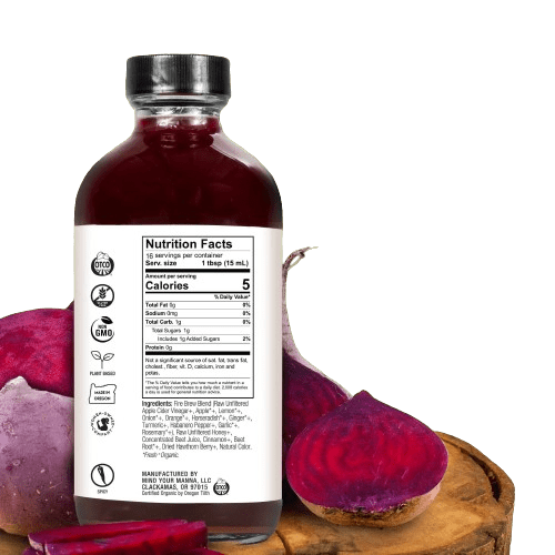 Fire Brew - Energy Beet Apple Cider Vinegar (Fire Cider) Tonic - Tree Spirit Wellness