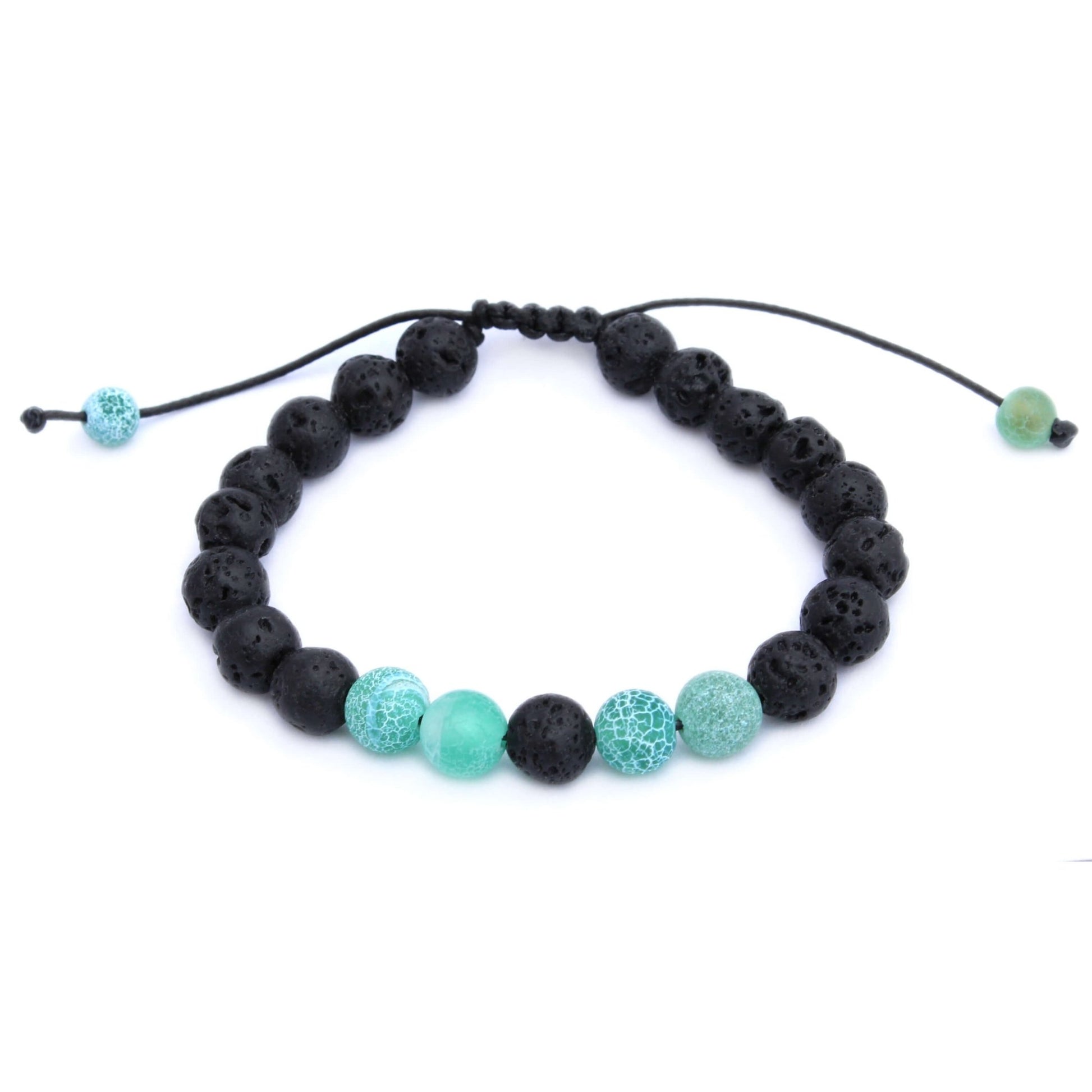 Frosted Green Agate Aromatherapy Bracelet - Tree Spirit Wellness