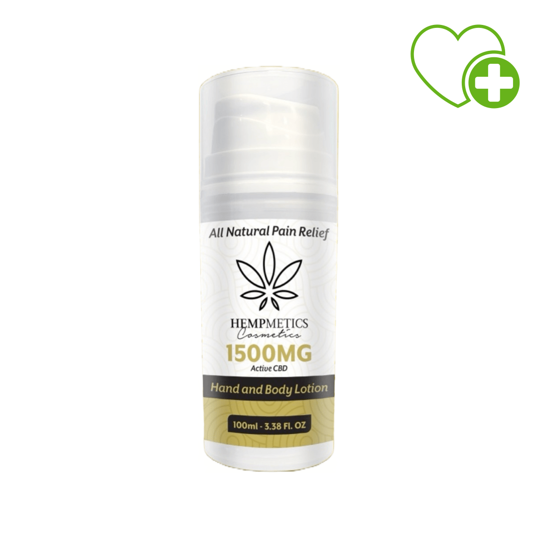 Hempmetics 1500mg Hand & Body Lotion (Fragrance Free) - Tree Spirit Wellness