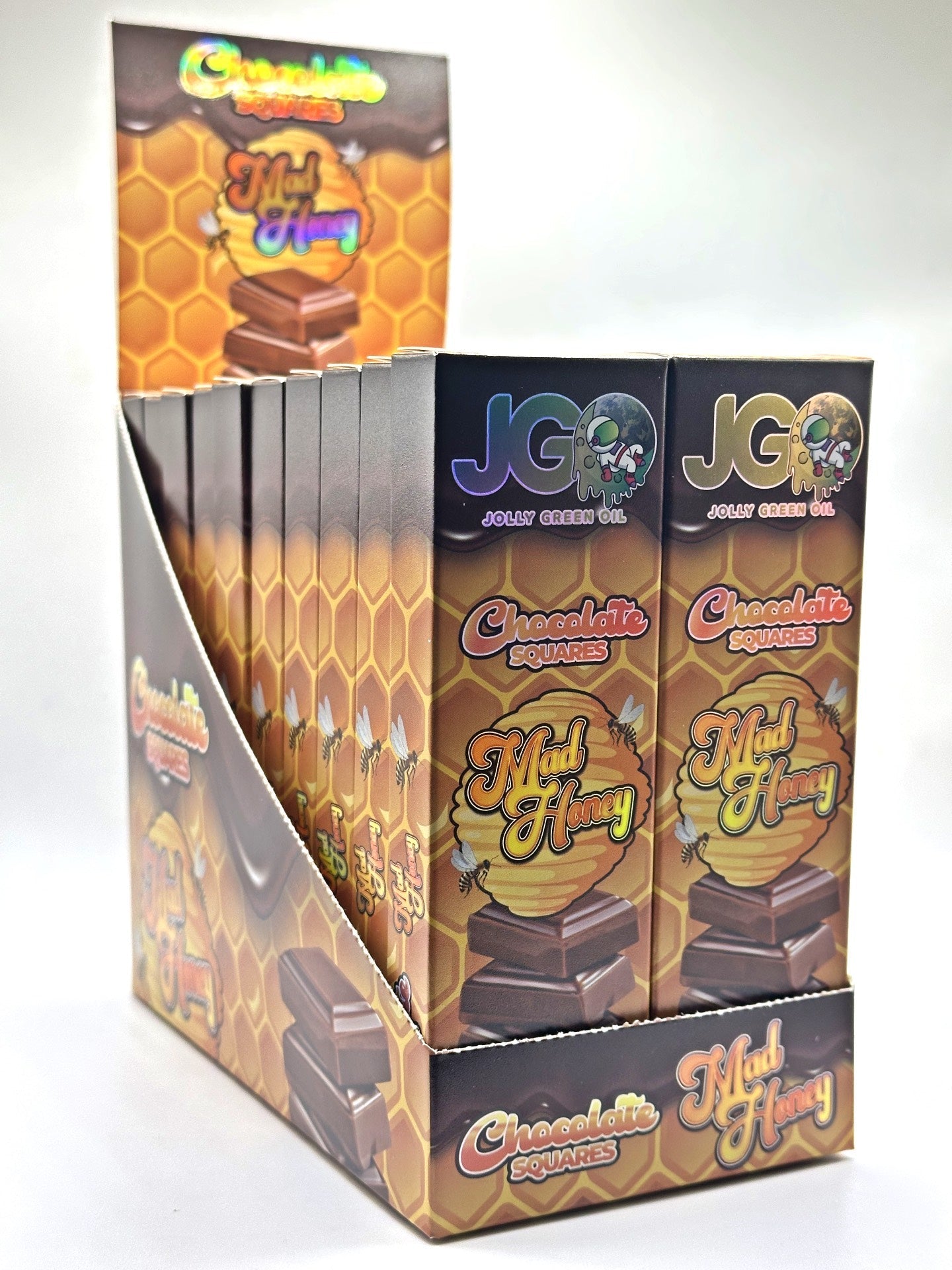 JGO Mad Honey Chocolate Squares (4pc) 2000mg 20ct - Tree Spirit Wellness