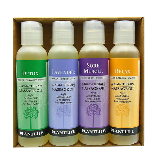 Massage Oil 4 Pack - Tree Spirit Wellness