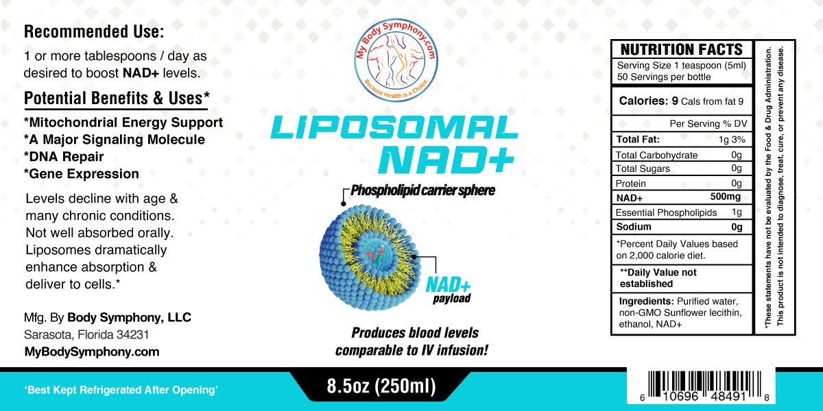 NEW! Liposomal NAD+ (Phospholipid Liposome - Encapsulated NAD) - Tree Spirit Wellness