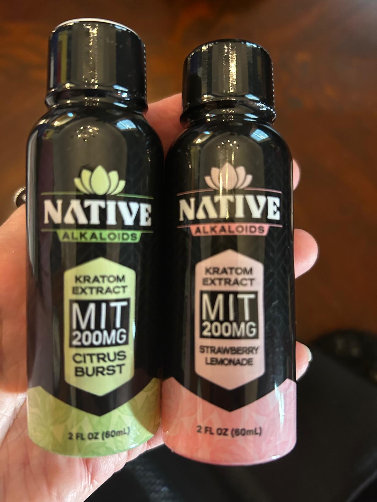 NEW! MIT/KRATOM – 25mg Strawberry lemonade - Native Alkaloids (Case of 12) - Tree Spirit Wellness