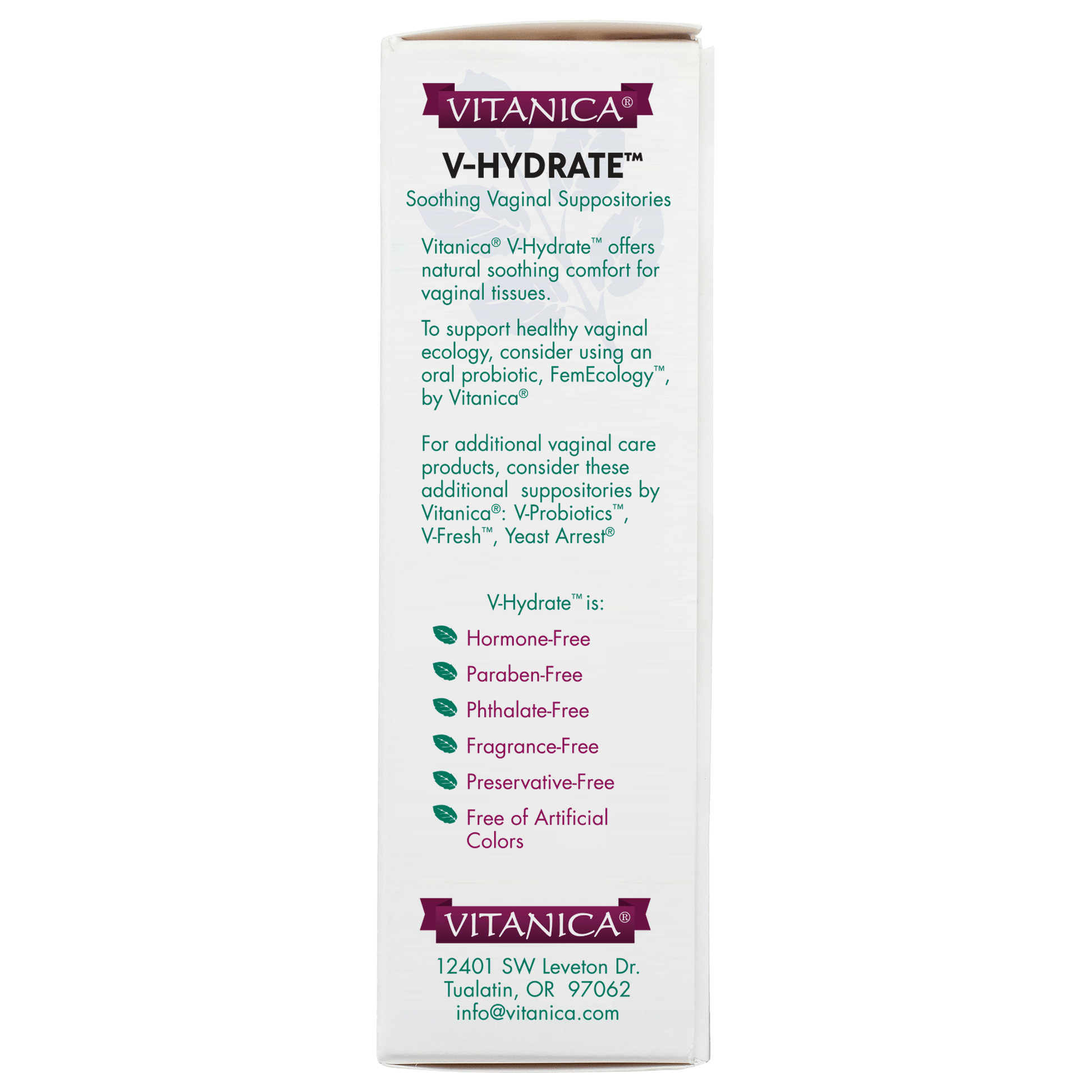 NEW! V - Hydrate™ – 24 suppositories - Tree Spirit Wellness