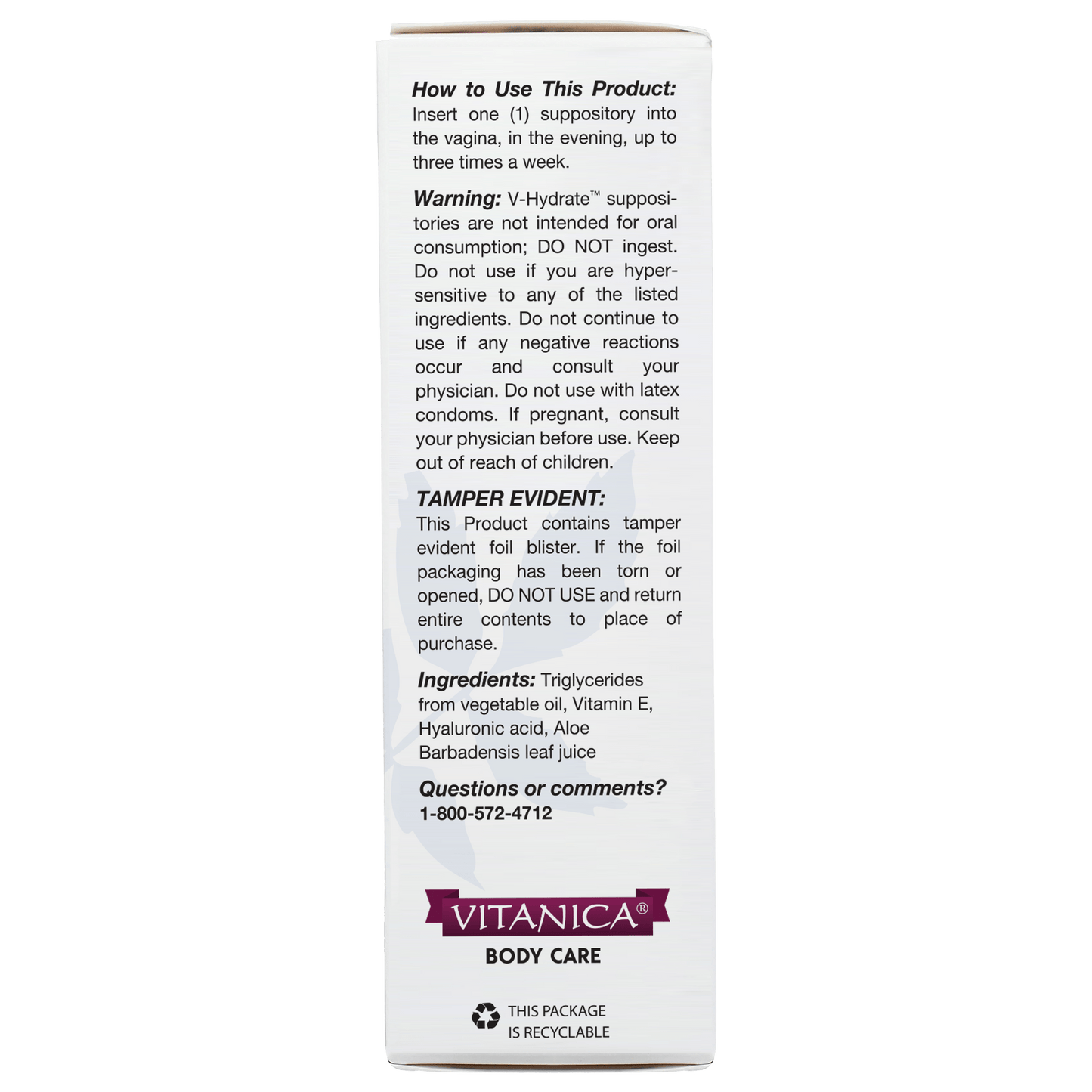 NEW! V - Hydrate™ – 24 suppositories - Tree Spirit Wellness