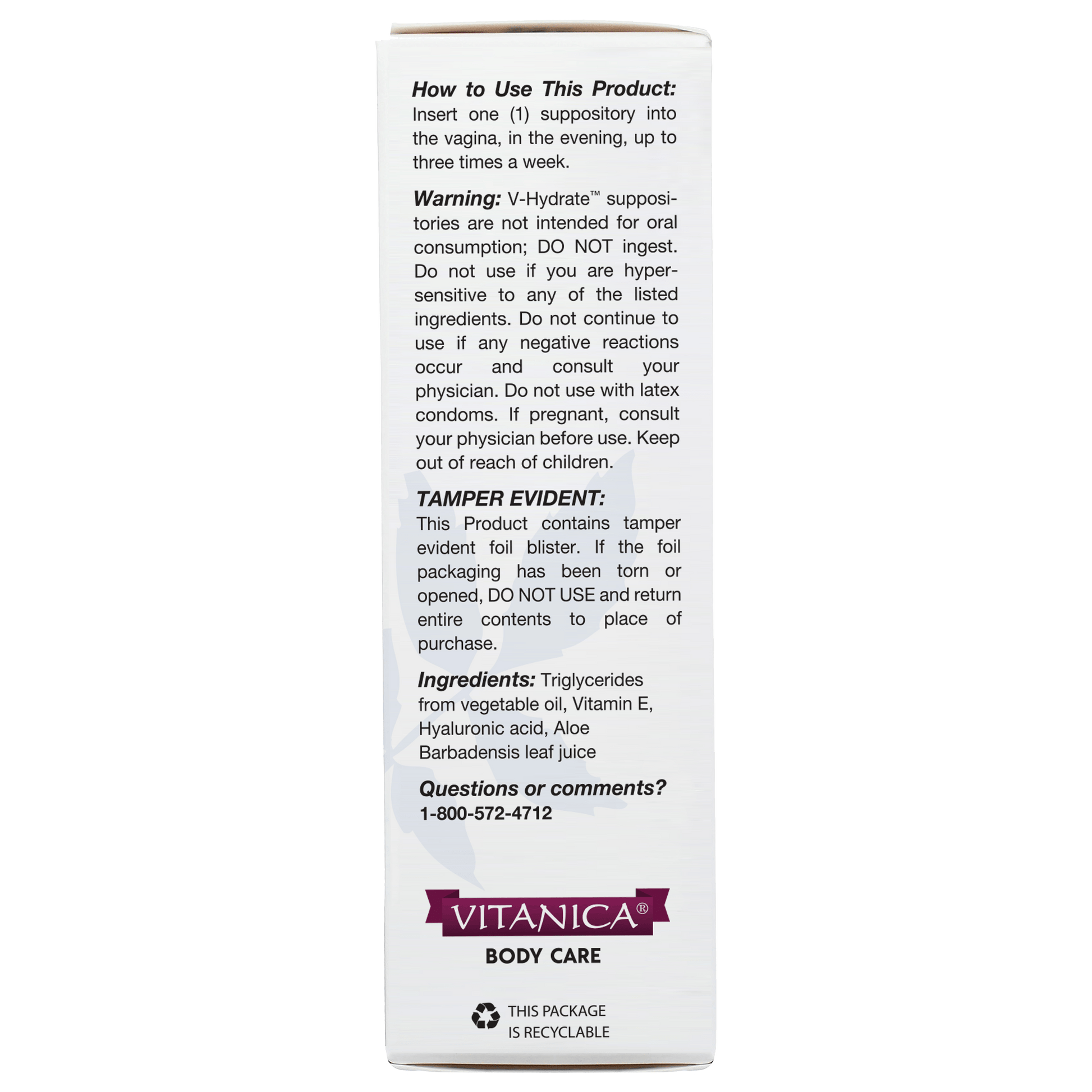 NEW! V - Hydrate™ – 24 suppositories - Tree Spirit Wellness