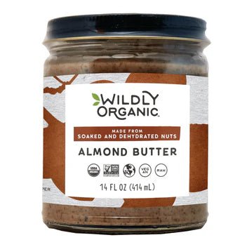 Nut Butter | Organic | Raw | Soaked & Dried | Almond | 14 oz. jar - Tree Spirit Wellness