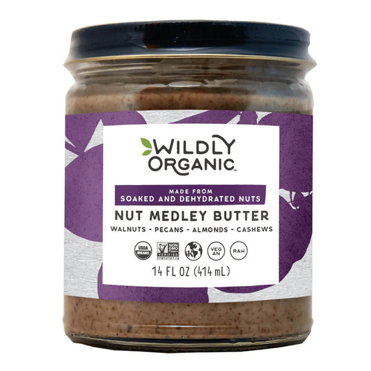 Nut Butter | Organic | Raw | Soaked & Dried | Nut Medley | 14 oz jar - Tree Spirit Wellness