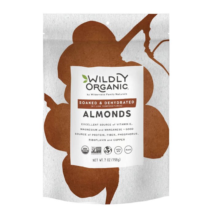 Nuts | Soaked & Dried | Certified Organic | Almonds | Californian | 7 oz. - Tree Spirit Wellness