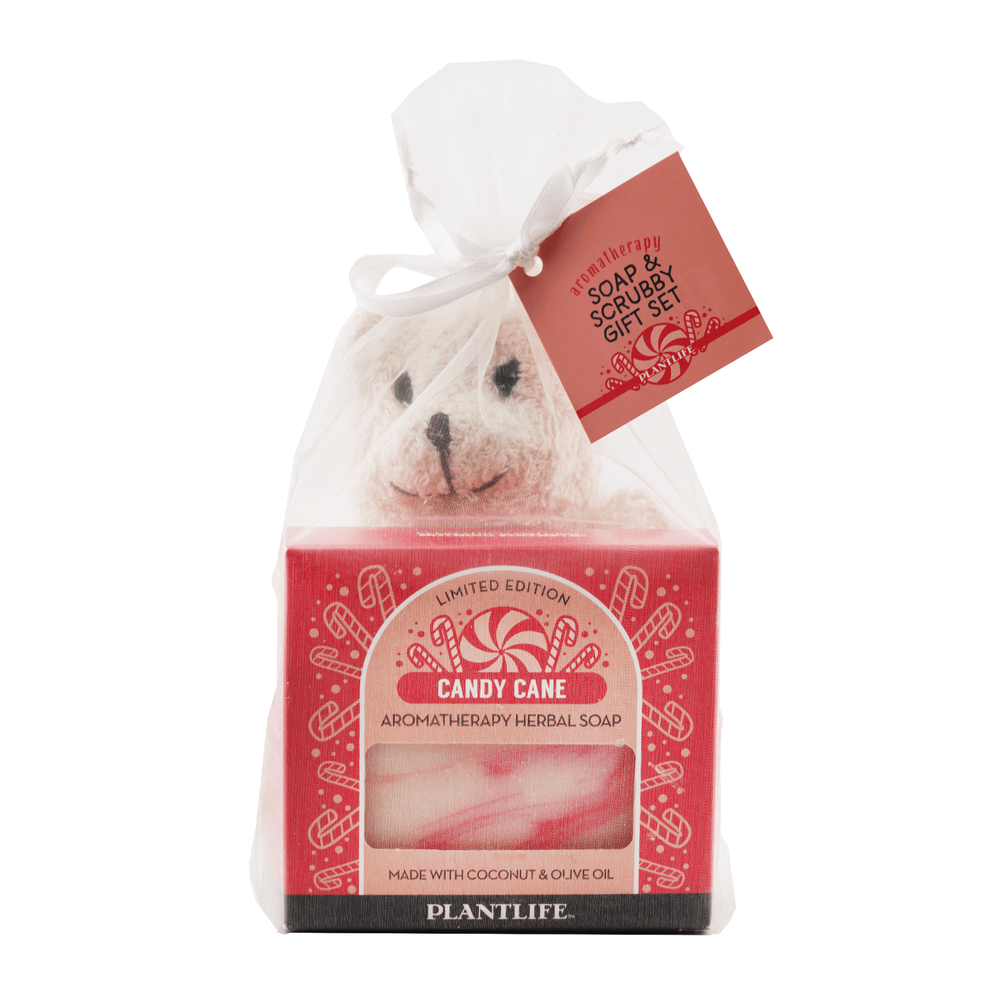 Polar Bear Ramie with a Candy Cane Soap - Tree Spirit Wellness