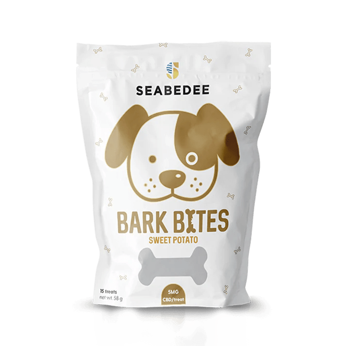 Seabedee Bark Bite Dog Treats 750mg Cannabinoids - Sweet Potato Flavor - Tree Spirit Wellness