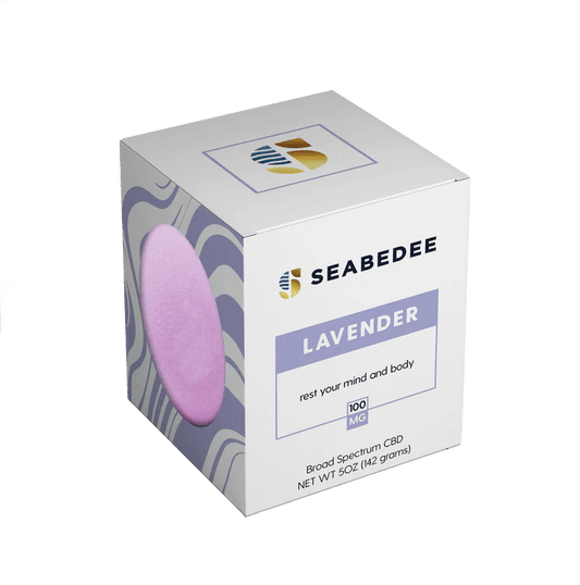 Seabedee Bath Bomb 100mg Cannabinoids - Lavender - Tree Spirit Wellness