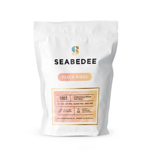 Seabedee Peach Ring Gummies 300mg Cannabinoids - Tree Spirit Wellness