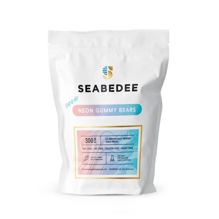 Seabedee Sour Neon dummies 300mg Cannabinoids - Tree Spirit Wellness