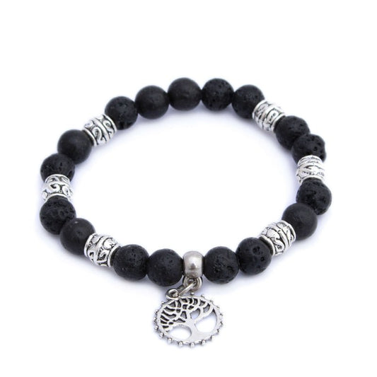 Silver Tree Of Life Aromatherapy Bracelet - Tree Spirit Wellness