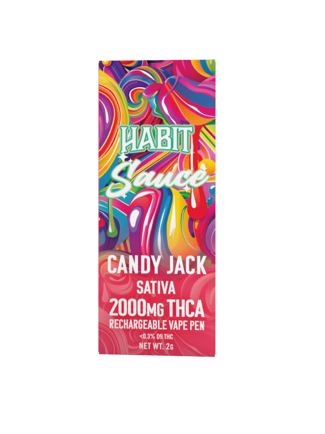 THCA 2000mg 10pk Rechargeable Vape - Candy Jack (Sativa) - Tree Spirit Wellness