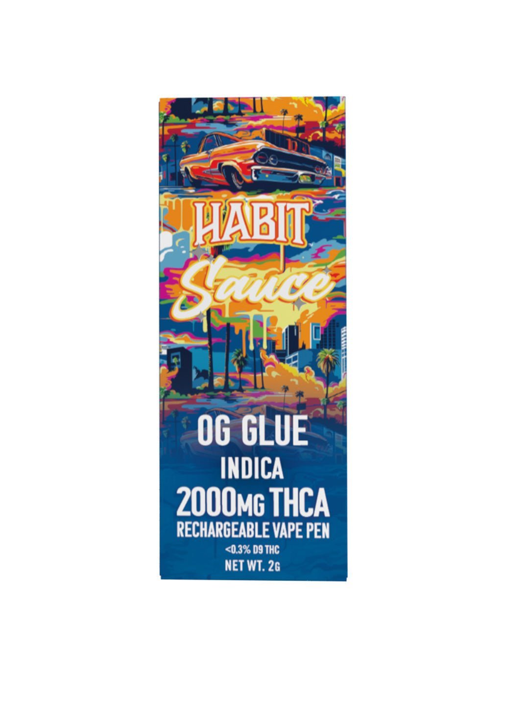 THCA 2000mg 10pk Rechargeable Vape - OG Glue (Indica) - Tree Spirit Wellness