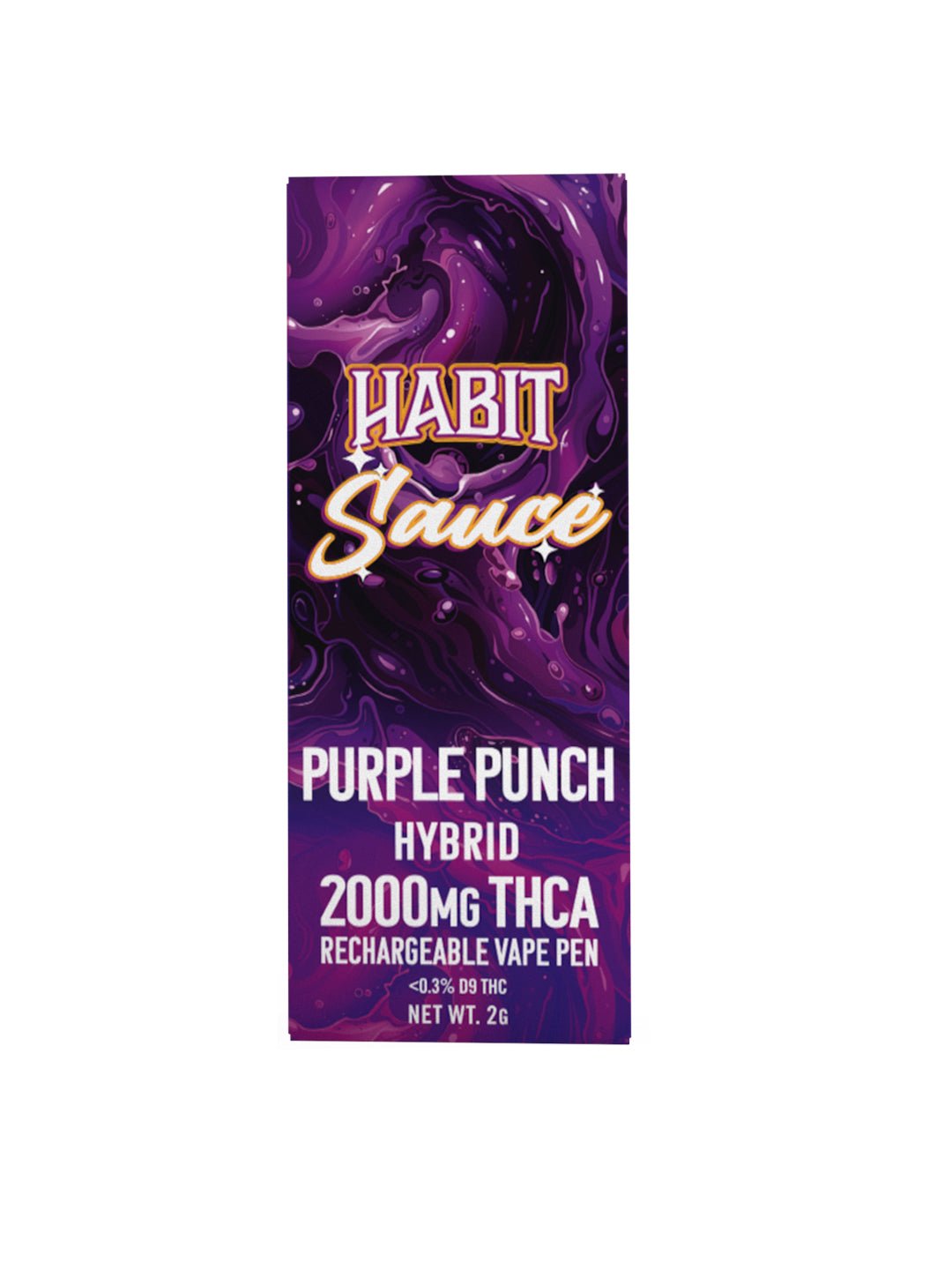 THCA 2000mg 10pk Rechargeable Vape - Purple Punch (Hybrid) - Tree Spirit Wellness