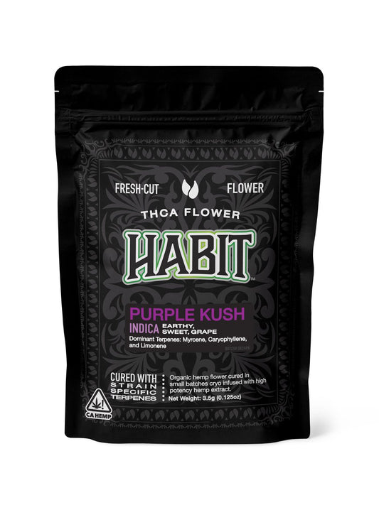 THCA 3.5g Flower Mylar bag Purple Kush (Indica) - Tree Spirit Wellness