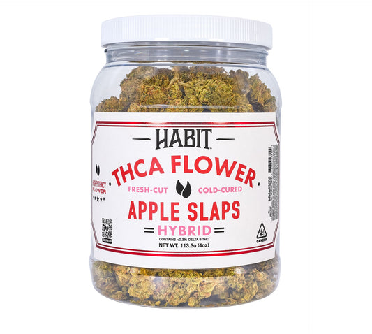 THCA Flower Jar Apple Slaps 4oz (Hybrid) - Tree Spirit Wellness