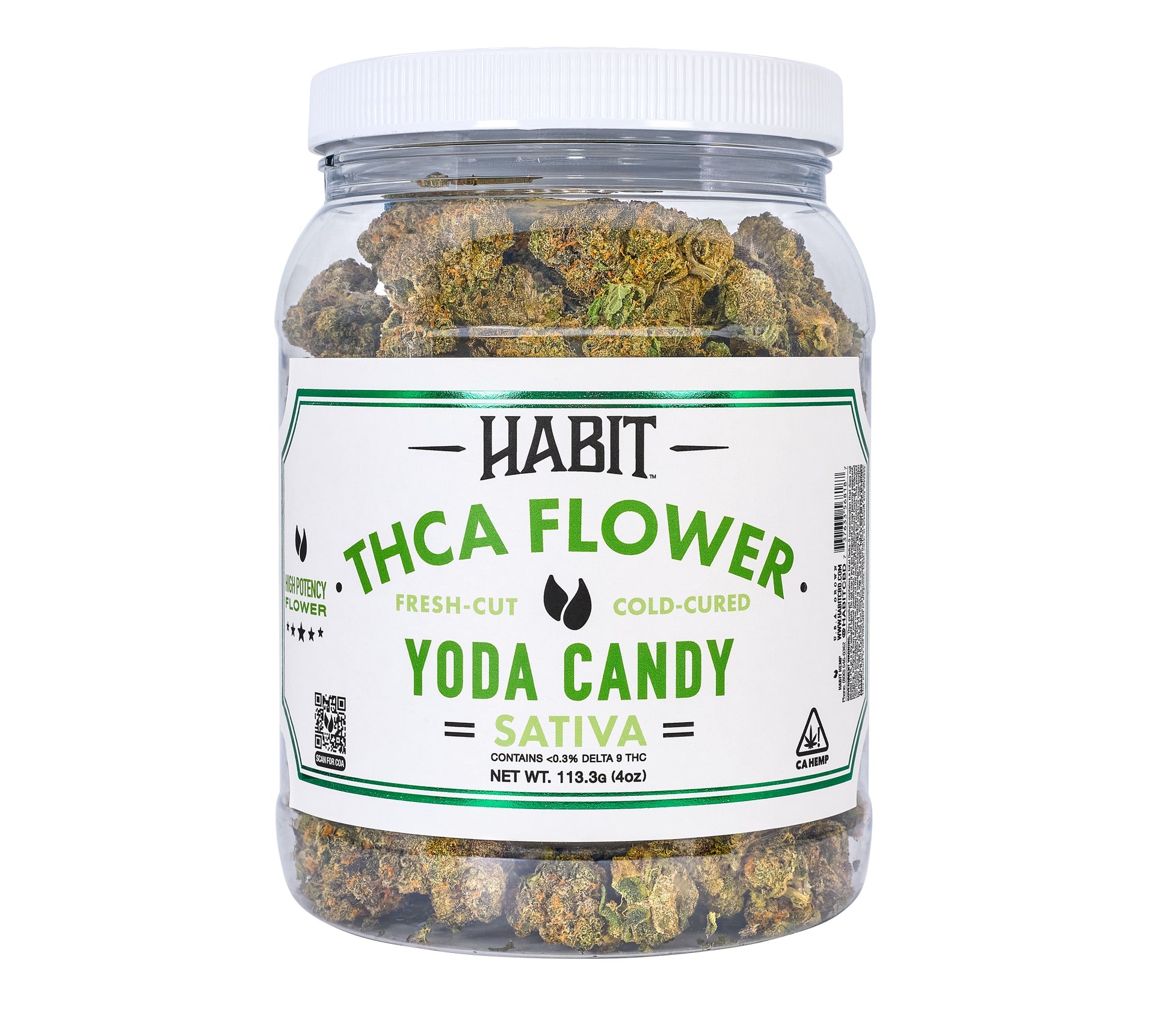 THCA Flower Jar Yoda Candy 4oz (Sativa) - Tree Spirit Wellness