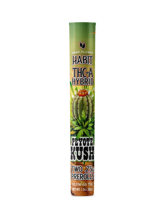 THCA.75g PRE - Rolls 2Pk Peyote Kush (Hybrid) Case of 10 - Tree Spirit Wellness