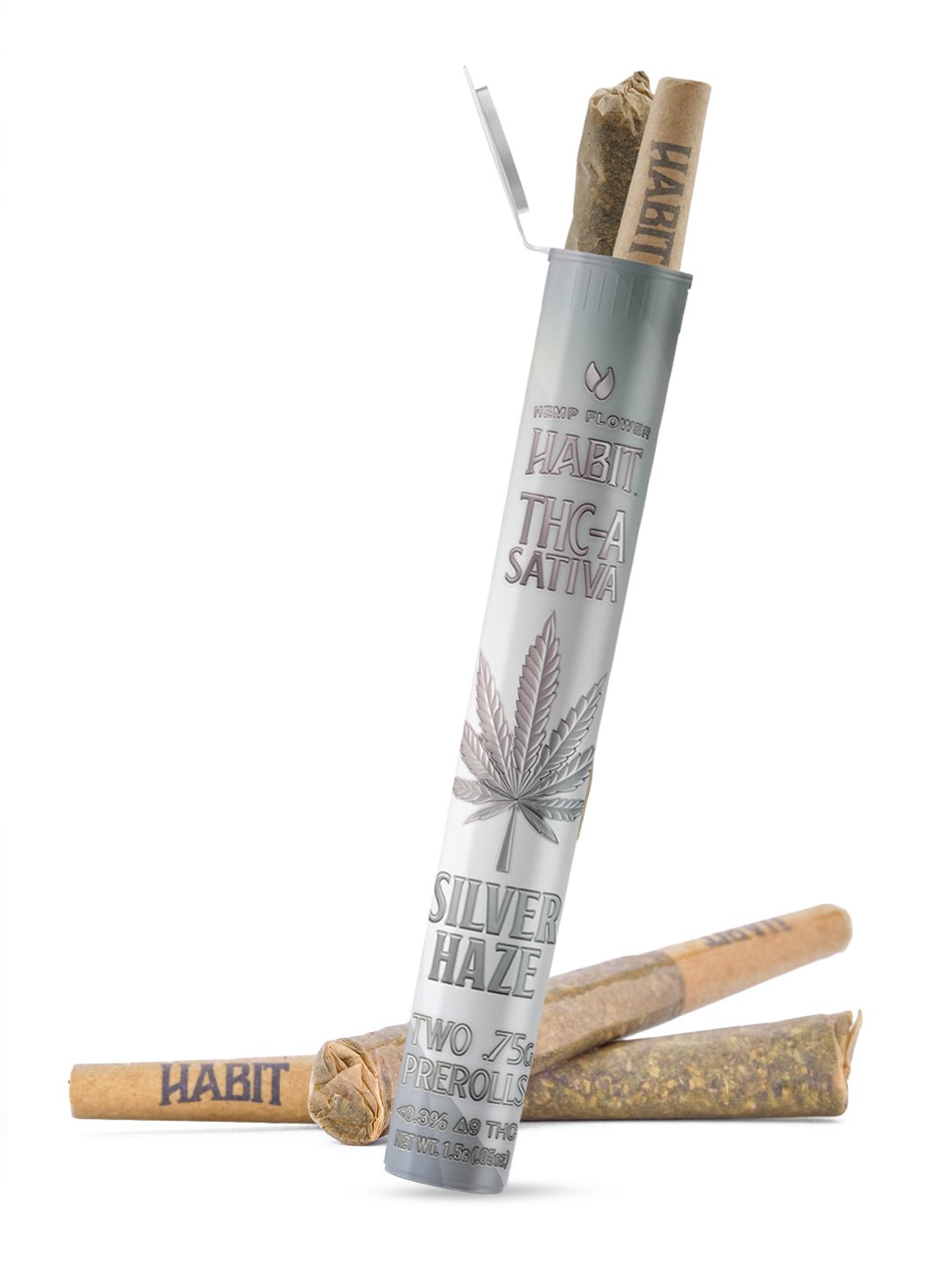 THCA.75g PRE - Rolls 2Pk Silver Haze (Sativa) Case of 10 - Tree Spirit Wellness