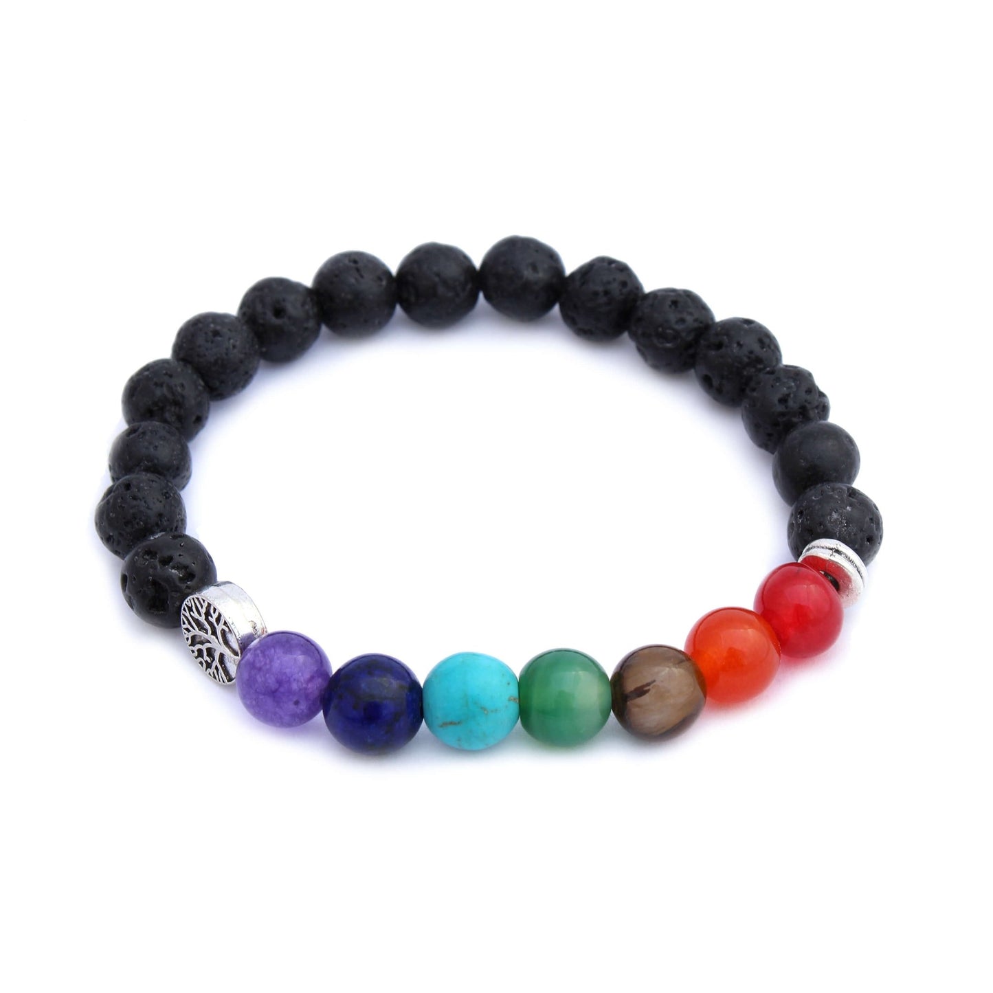 Tree Of Life Chakras Aromatherapy Bracelet - Tree Spirit Wellness