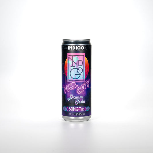 Vice City Cream Soda 60mg D9 Seltzer - Pack of 12 - Tree Spirit Wellness