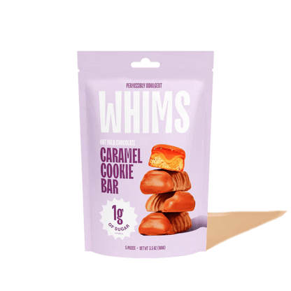 Whims Delights Oat Milk Chocolate Caramel Cookie Bars - Case of 6/5 count - Tree Spirit Wellness