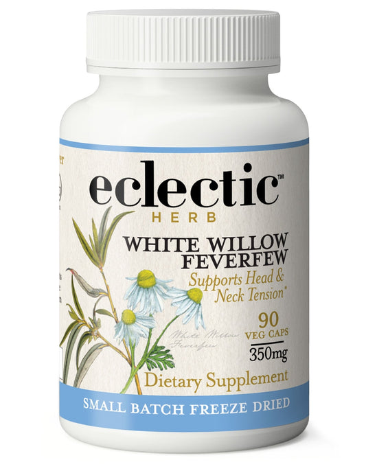 WHITE WILLOW - FEVERFEW CAPSULES - Tree Spirit Wellness