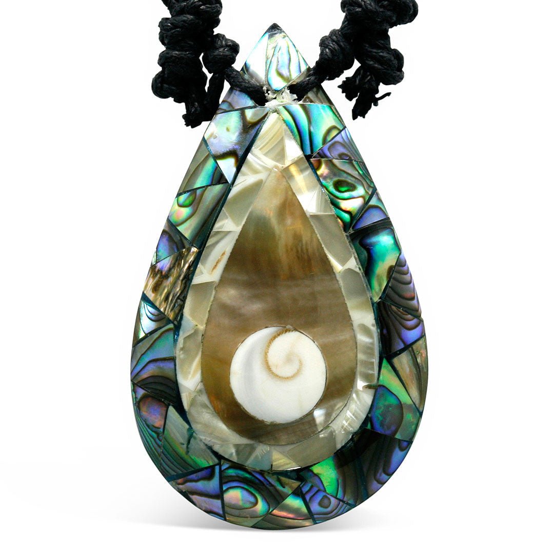 Aqua Shell Pendant - Tree Spirit Wellness