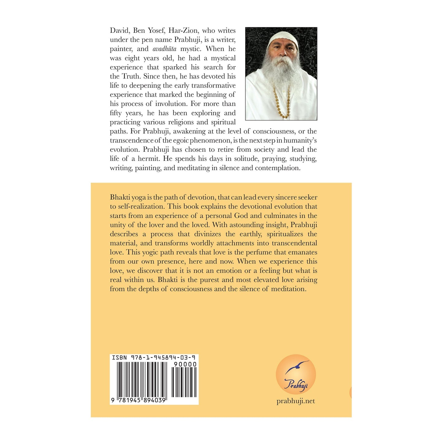 Bhakti yoga - the path of love by Prabhuji (Paperback- English) - Tree Spirit Wellness