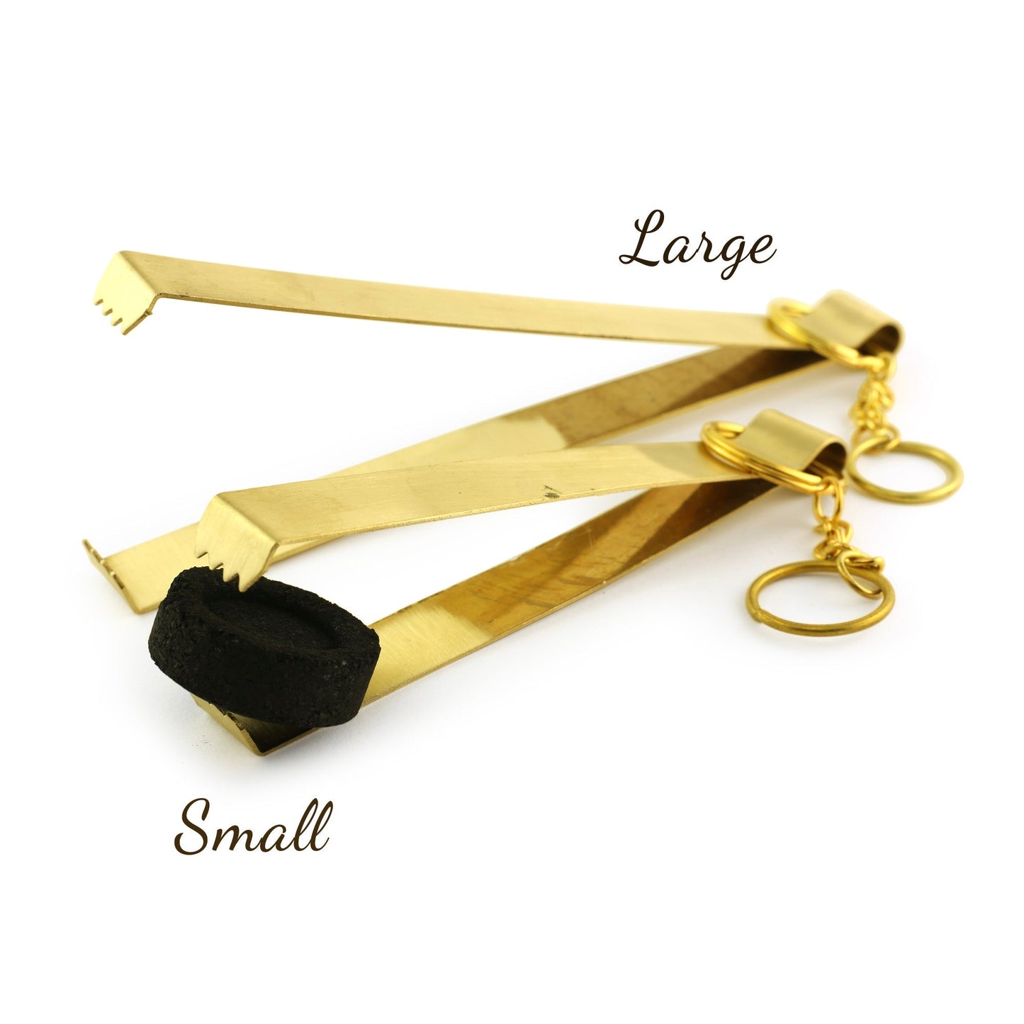 Brass Charcoal Tongs 7.5" - Tree Spirit Wellness