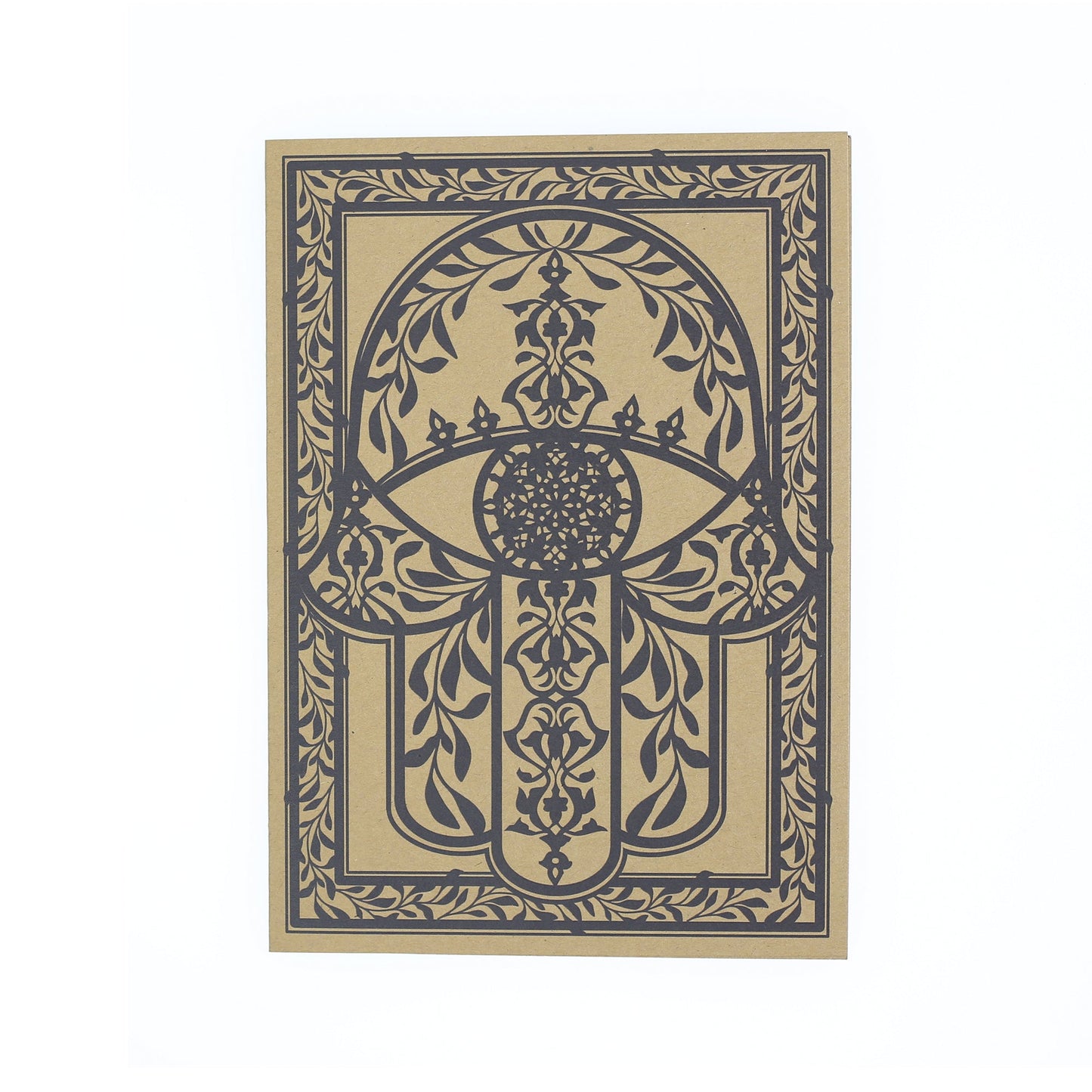 Greeting Card - Judaica - Hamsa Ornamental - 7"x5" - Tree Spirit Wellness