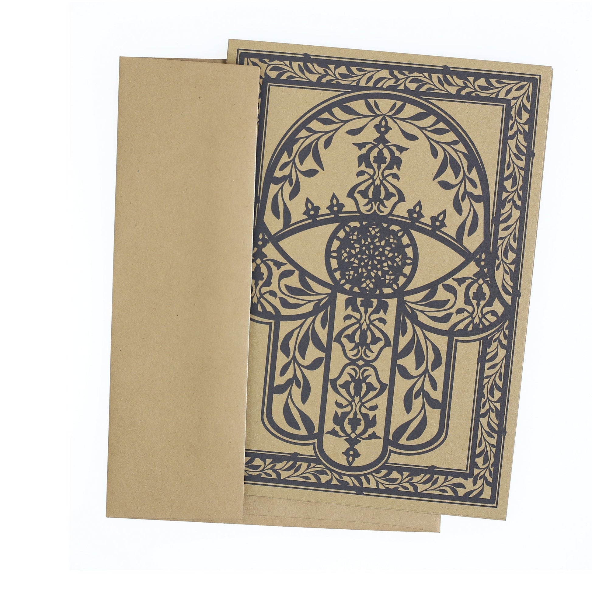 Greeting Card - Judaica - Hamsa Ornamental - 7"x5" - Tree Spirit Wellness